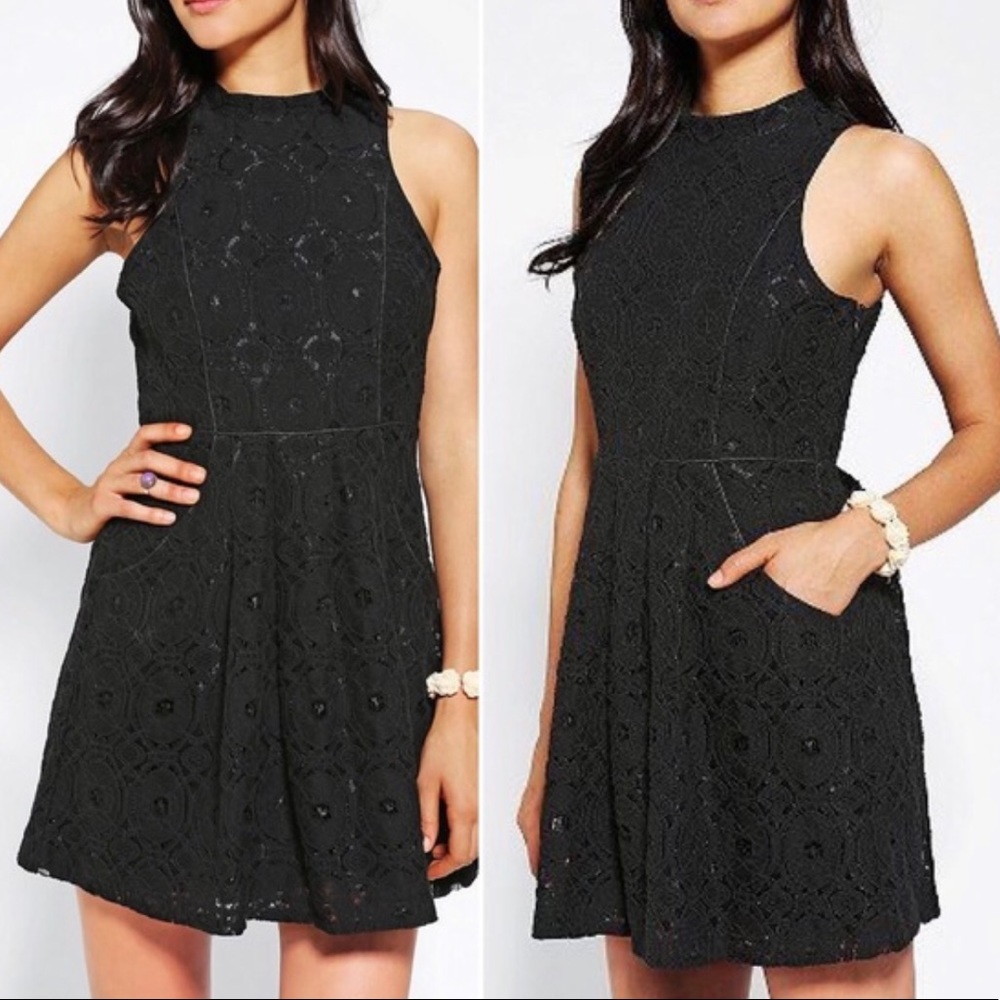 Kimchi Blue Jackie High Neck Lace Dress